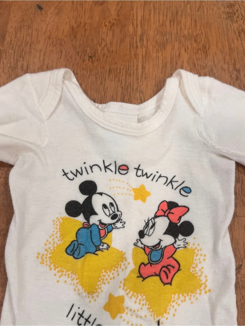 Vintage Dundee Disney Mickey Minnie Twinkle Twinkle Little Star Baby Newborn